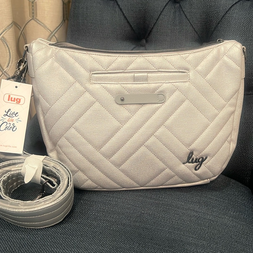 HARMONY MATTE LUXE VL CROSSBODY BAG- DIAMOND SILVER COLOR